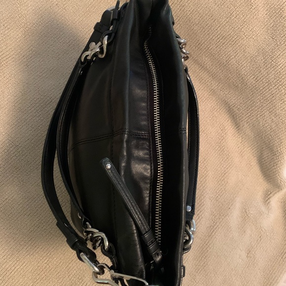 Coach Black soft Leather Shoulder Bag - Picture 10 of 11